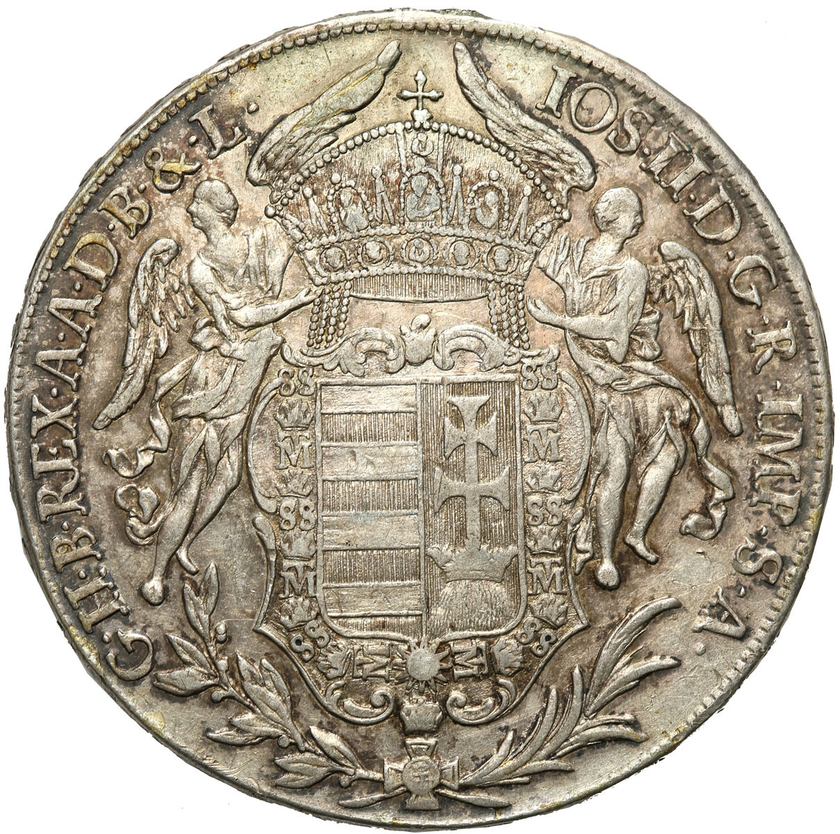 Węgry, Józef II (1765-1790). Talar 1782 B, Kremnica - ŁADNY